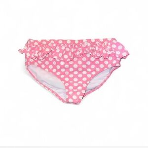 Vintage Kelly's Kids Pink and White Ruffle Swim Bottoms
